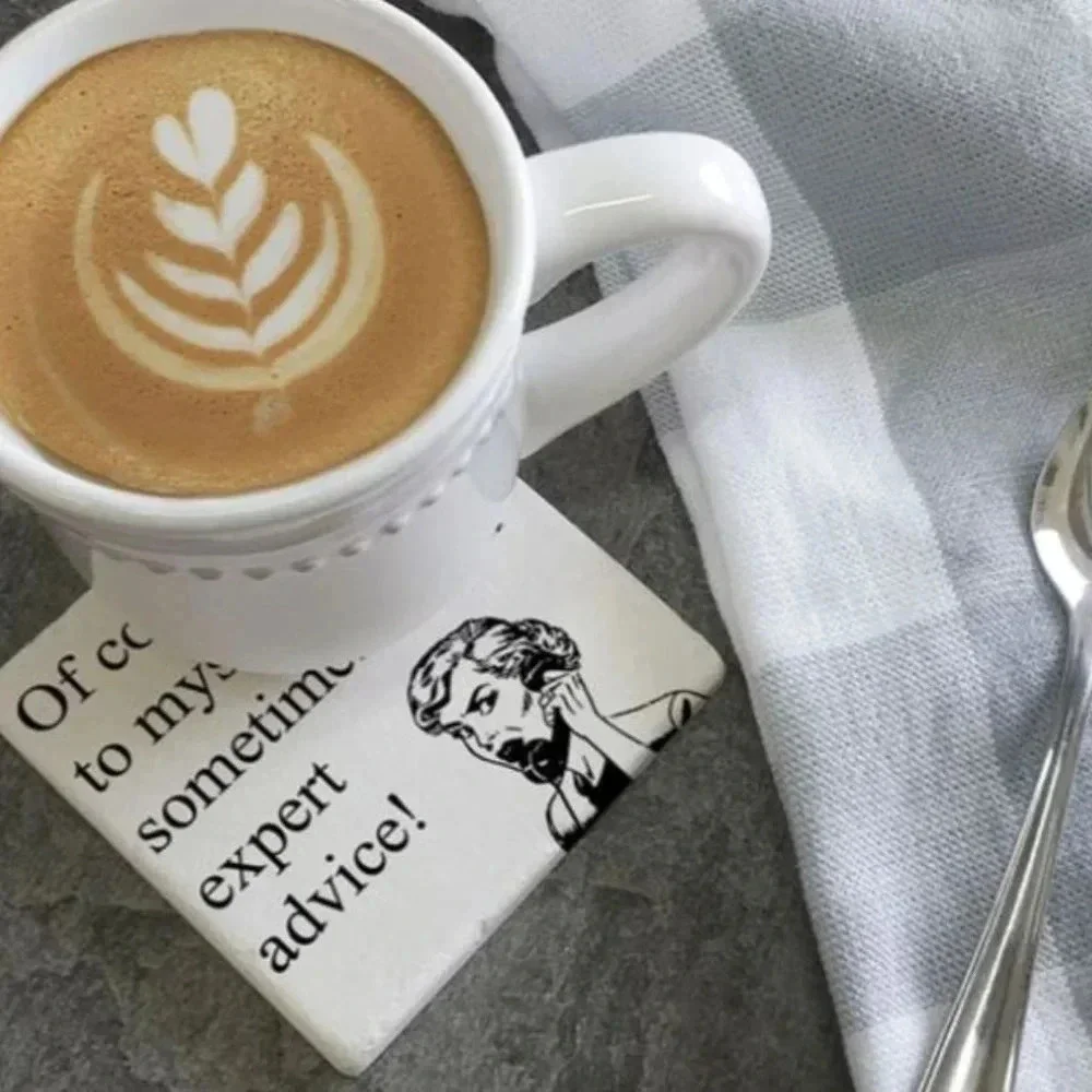Coasters EXPERT ADVICE DRINK COASTER set of 4
